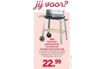 bbq robuuste geemailleerde vuurbak met windbeschermende kap