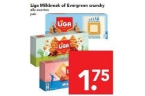 liga milkbreak of evergreen crunchy