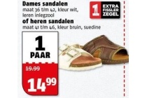 dames heren sandalen