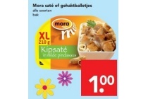 mora sate of gehaktballetjes