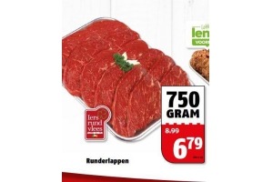 runderlappen 750 gram