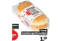 coop hamburgerbroodjes