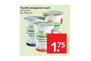 puurbio biologische kwark 500 gram voor eur1 75