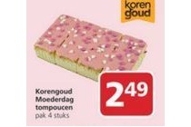 korengoud moederdag tompoucen