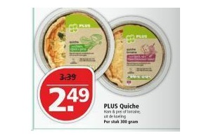 plus quiche voor eur2 49