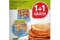plus pannenkoeken of poffertjes 2 stuks voor eur2