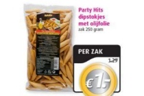 party hits dipstokjes met olijfolie