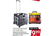 transportkrat op wieltjes
