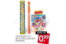 stoepkrijt of bellenblaasstick