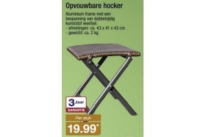 opvouwbare hocker