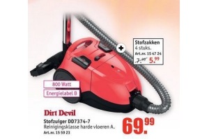 dirt devil stofzuiger dd7374 7 voor eur69 99