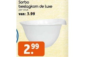 sorbo beslagkom de luxe