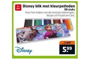 disney blik met kleurpotloden