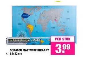 scratch map wereldkaart