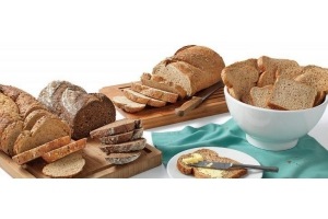 bruin meergranen tarwe of donker brood