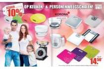 keuken en personenweegschalen