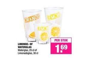 limonade of waterglas