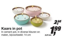 kaars in pot