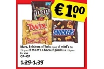 mars snickers of twix of m en m s choco of pinda