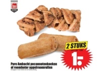 pure ambacht pecannotenkoeken of roomboter appelroomrollen