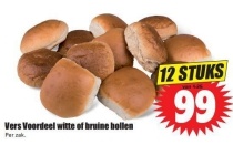 vers voordeel witte of bruine bollen