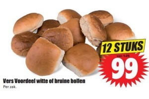 vers voordeel witte of bruine bollen