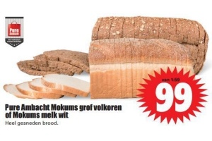 pure ambacht mokums grof volkoren of mokums melk wit