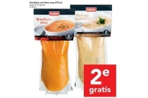 het beste van deen soep 570 ml kreeft of romige kip 2 zakken