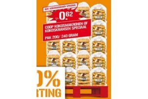 kokosmakronen of kokoskransen speciaal voor eur0 62
