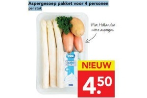 aspergesoep pakket voor 4 personen per stuk