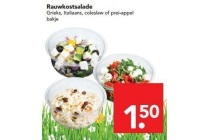 rauwkostsalade grieks italiaans coleslaw of prei appel bakje
