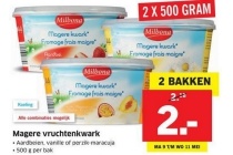milbona magere vruchtenkwark