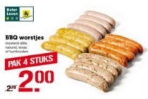 bbq worstjes 4 stuks voor eur2 00