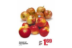junami of fuji appelen voor eur1 69 per kilo