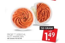 proef t verschil filet american
