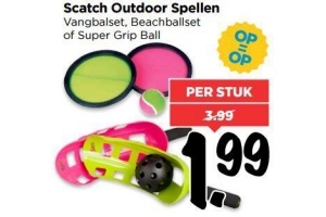 scatch outdoor spellen vangbalset beachballset of super grip ball