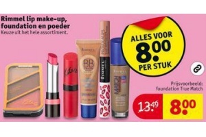 rimmel lip make up foudation en poeder