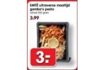 emte ultraverse maaltijd gamba s pesto