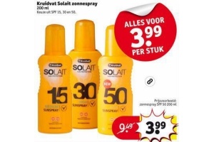 kruidvat solait zonnespray