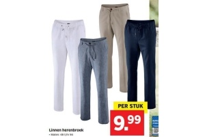 linnen herenbroek