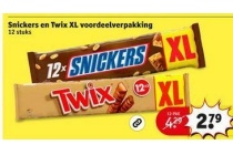 snickers en twix xl voordeelverpakking