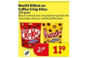 nestle kitkat en coffee crisp bites