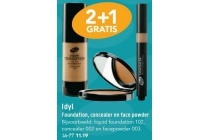 idyl foundation concealer en face powder