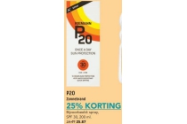 p20 zonnebrand