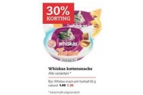 whiskas kattensnacks voor eur1 39