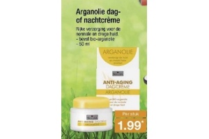 arganolie dag of nachtcreme
