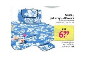 strand picknickplaid flowers