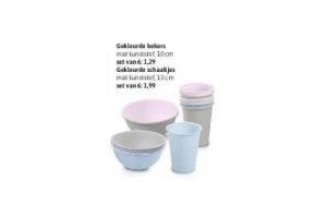 gekleurde schaaltjes