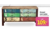 dressoir met 6 lades