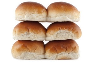 ambachtelijke witte of bruine bollen